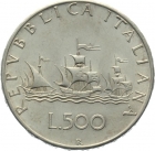 Italien 500 Lire 1966 - Schiffe des Columbus